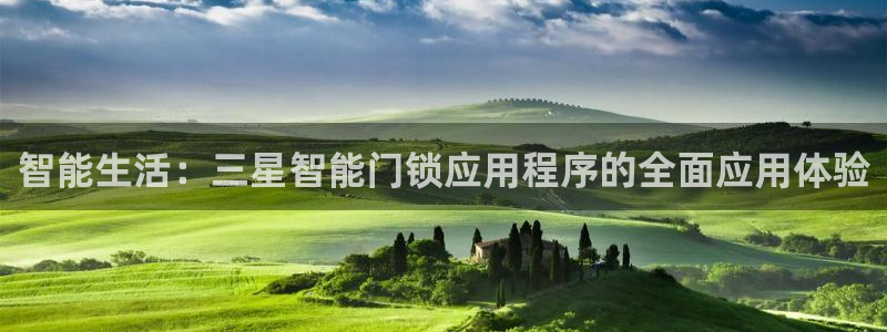 开丰娱乐怎么开转点：智能生活：三星智能门锁应用程序的全面应用