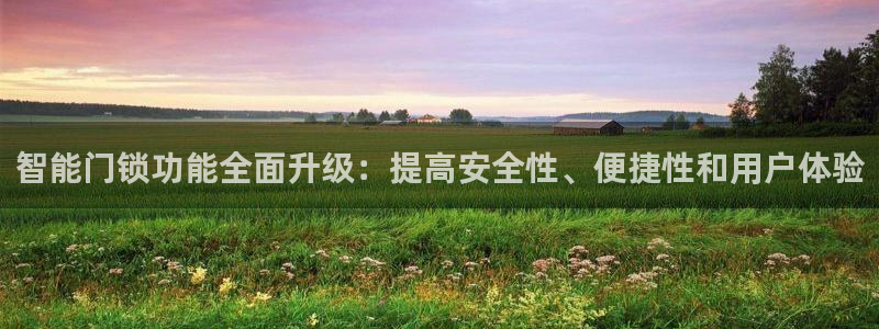 开丰娱乐网站官网首页：智能门锁功能全面升级：提高安全性、便捷