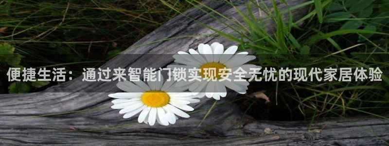 开丰娱乐联系q徽22212：便捷生活：通过来智能门锁实现安全
