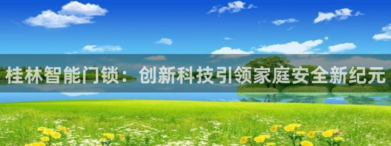 开丰娱乐登陆：桂林智能门锁：创新科技引领家庭安全新纪元