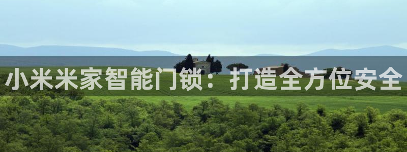 开丰娱乐平台登录：小米米家智能门锁：打造全方位安全