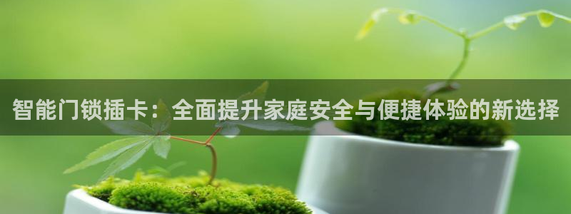 开丰娱乐网站官网首页：智能门锁插卡：全面提升家庭安全与便捷体