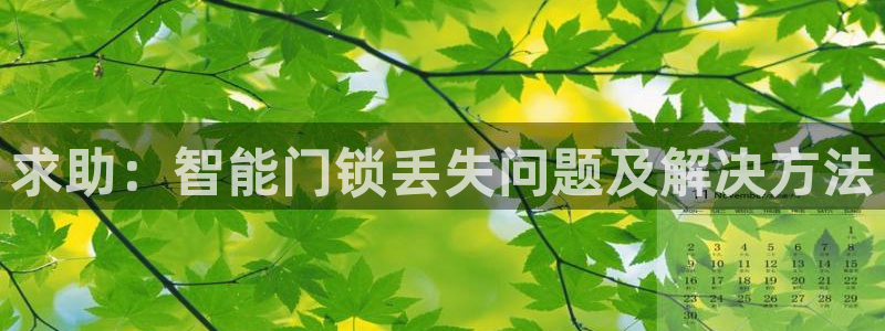 开丰娱乐主管家去判官333OO：求助：智能门锁丢失问题及解决