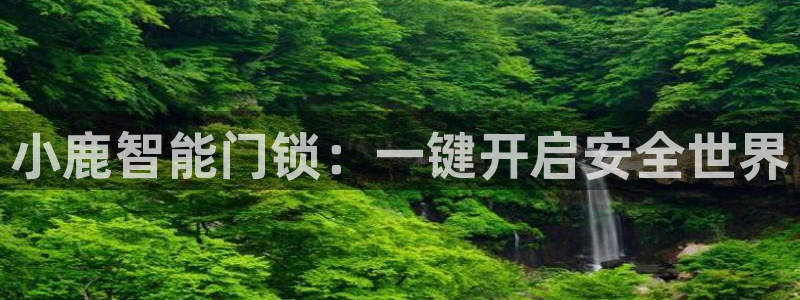 开丰娱乐网站：小鹿智能门锁：一键开启安全世界