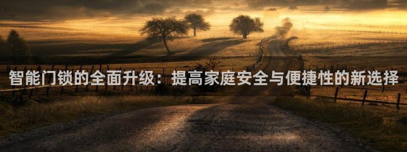 开丰娱乐登入：智能门锁的全面升级：提高家庭安全与便捷性的新选