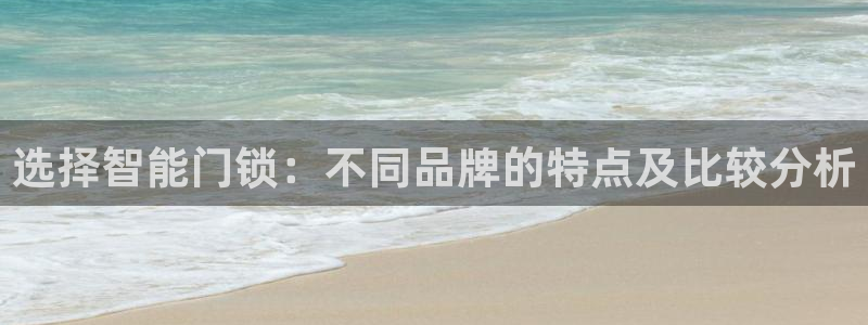 开丰娱乐会员中心：选择智能门锁：不同品牌的特点及比较分析
