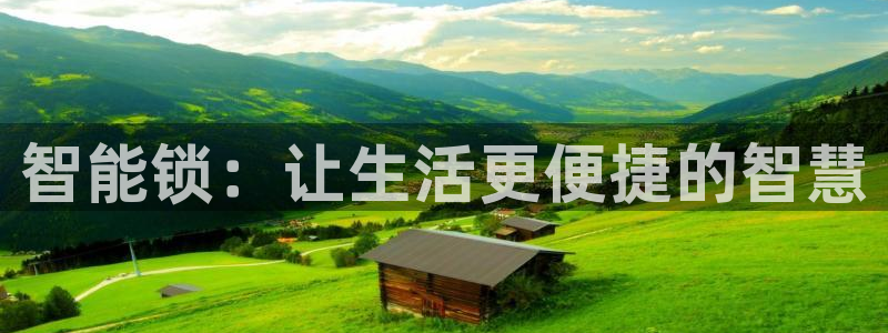开丰娱乐怎么样：智能锁：让生活更便捷的智慧